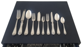 Wiskemann, Brussels - Silver Plated Cutlery Canteen - N.17 "Louis XVI" - 117-piece/12-pax. - Belgium, 1930-1960