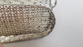 Christofle - Silverplated woven Wine basket