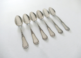 Wolfers Frères - 6 silver Teaspoons - Régence - .800 silver- Belgium, 1869-1942