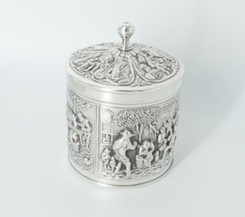 Nostalgic Old-Dutch Tea Caddy - H.Hooikaas for Douwe Egberts - the Netherlands, 1960s