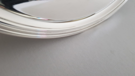 An XL Christofle silver-plated tray with handles - 63cm