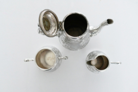 Jugendstil Verzilverd Koffieservies - Württembergische Metallwarenfabrik (WMF), 1886-1903