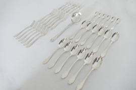Fleuron (Christofle - Silver Plated Cutlery Canteen - 37-piece/12-pax.