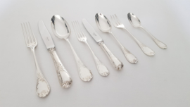 A Christofle canteen of cutlery  - 76 piece/8-pax. - Marly collection - Louis XV/Rococo - France, 1935-1983