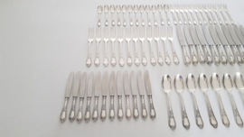 Silver Plated Cutlery Canteen - 84-piece/12-pax. - Louis XV/Rococo - Solingen, Germany c.1930's-1950's