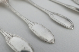 Christofle/Manufacture de L'Alfenide - 9 Silver Plated Coffee Spoons - Marie-Antoinette - France, c. 1910