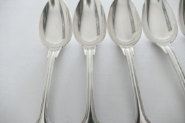 Set of 12 antique Christofle Dinner spoons - Chinon - France, 1897