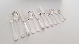 Christofle - Silver Plated Cutlery Canteen - Vendome pattern - 141 pieces