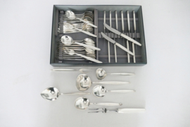 Verzilverde Bestekset - Keltum, van Kempen & Begeer - Model P17 Jeunesse - 43-delig/6-persoons -