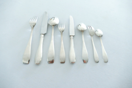 Orfevrerie Otto Wiskemann - Silver-plated Art Deco Cutlery Caneen - 101-piece/12-pax. - Belgium, 1940-1960