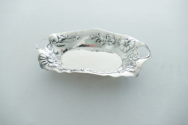 Verzilverde Art Nouveau dienschaal - Wiskemann, Brussel - c. 1910