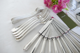 Christofle - Silver Plated Cutlery Set - Albi collection - 51-pieces/10-pax.