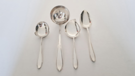 Silver plated cutlery in the P8 model - Keltum, v. Kempen & Begeer - 6-pax/34-piece - the Netherlands, period 1950-1965