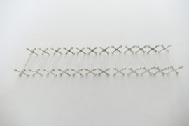 A set of 12 Silver Plated Art Deco Knife rests - Belgium, 1930-1940