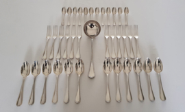 Christofle - Silver plated cutlery canteen for 12 persons - Spatours - 37-piece/12-pax. - France, mid-20th century