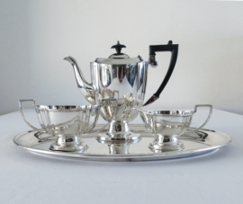 English Silver-plated 4-piece Tea service - Chippendale