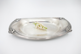 Silver Plated Serving Dish - Rogers Bros 1847 - "Daffodil" - United States, c. 1950