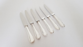 Christofle - A set of 6 luncheon/breakfast knives - Rubans - New