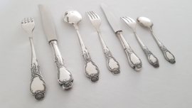 Silver Plated Cutlery Canteen - 84-piece/12-pax. - Louis XV/Rococo - Solingen, Germany c.1930's