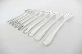 Christofle - America - Set of 9 Silver Plated Fish Forks