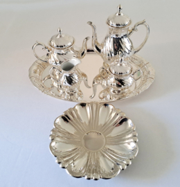 WMF - Verzilverd op Porcelein Koffie- en Theeservies
