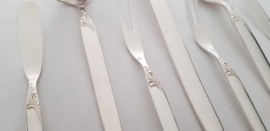 Silver Plated Cutlery Set - Rose pattern - 45-piece/6-pax. - Paul Wirths, Solingen - Germany, c. 1960