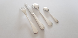 A Silver Plated Art Deco set of Cutlery - 48-piece/12-pax.