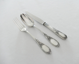 Silver Plated Empire Cutlery Canteen - 36-piece/12-pax - JDF - France/Belgium, 1920-1940