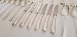 Silver plated cutlery in pattern Arabesque - 6-pax/40-pieces - Gero Zilvium 100 - the Netherlands,  late 1960's