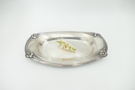 Silver Plated Serving Dish - Rogers Bros 1847 - "Daffodil" - United States, c. 1950
