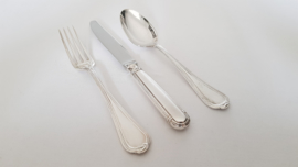 Sterling Silver 3-piece place setting - Christofle - Oceana collection - .925 silver
