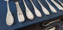 Silver Plated Empire Cutlery Canteen - 104-piece/12-pax. - Vanstahl, Belgium - c. 1950's