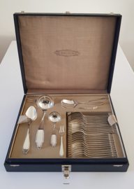 Gero, Georg Nilsson - Silver plated Cutlery Canteen - 49-piece/6 pax - pattern 454 - the Netherlands, 1936-1940's