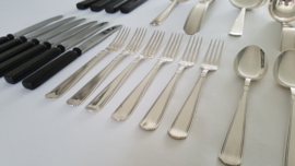 Silver plated Art Deco cutlery set - Gero, Georg Nilsson - 6-pax/47-pieces - model 431 - 1936-1955