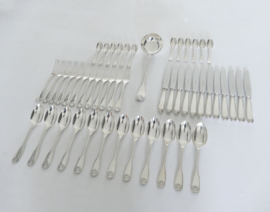 Christofle - Vendome - Silver Plated Cutlery Canteen - 49-piece/12-pax. - France, c. 1960