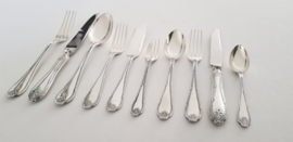 Wiskemann, Brussels - Silver Plated Cutlery Canteen - N.17 "Louis XVI" - 117-piece/12-pax. - Belgium, 1930-1960