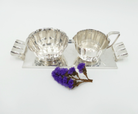 Gero, Georg Nilsson - Silver Plated Cream and Sugar set - 1940's