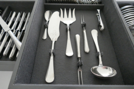 Wiskemann, Brussels - Silver Plated Art Deco Cutlery Canteen - N.16 "Standard" - 117-piece/12-pax. - Belgium, c. 1930