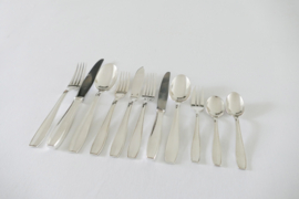 Christofle - Atlas - Silver-plated Art Deco cutlery Canteen - 172-piece/12-pax. - Luc Lanel for the Steamship S.S. Normandy - France, 1933