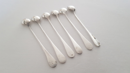 Christofle - A set of 6 long icecream spoons - Fidelio collection