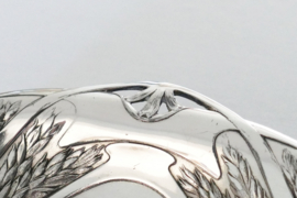 Orfevrerie Gallia - Silver Plated Art Nouveau Bread Basket "Epi de Blé" (Ear of Wheat)