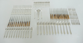 Antique Christofle Cutlery Canteen - Rubans collection - 87-piece/12-pax. - 1907-1935