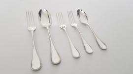 Christofle - Silver-plated set of cutlery - Perles collection - (Pearl) - 60-piece / 12-pax. - France, 1935-1983