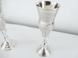 A pair of antique Russian silver cups - 84 Zolotniki (.875 silver) - Antip Kuzmichev, Moscow - 1872