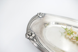 Silver Plated Serving Dish - Rogers Bros 1847 - "Daffodil" - United States, c. 1950