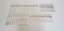 A Silver Plated Art Deco set of Cutlery - 48-piece/12-pax.