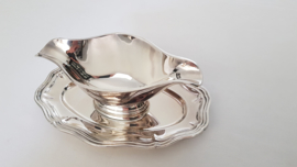 Ercuis, France - Silverplated Sauce Boat - Contours collection  - France, 1977