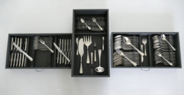 Wiskemann, Brussels - Silver Plated Art Deco Cutlery Canteen - N.16 "Standard" - 117-piece/12-pax. - Belgium, c. 1930