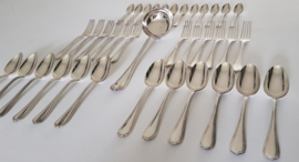 Christofle - Silver plated cutlery canteen for 12 persons - Spatours - 37-piece/12-pax. - France, mid-20th century