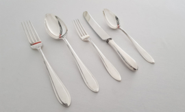 Silver plated cutlery in the P8 model - Keltum, v. Kempen & Begeer - 6-pax/34-piece - the Netherlands, period 1950-1965